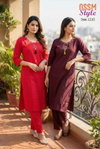 Ossm Style 1210 Premium Cotton Wholesale Kurti With Bottom In India
